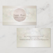 Carte De Visite Élégant professionnel moderne Bokeh Cool (Devant / Derrière)