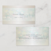 Carte De Visite Élégant Professionnel Moderne Bokeh Simple (Devant / Derrière)