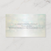 Carte De Visite Élégant Professionnel Moderne Bokeh Simple (Dos)