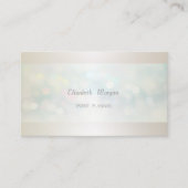Carte De Visite Élégant Professionnel Moderne Bokeh Simple (Devant)