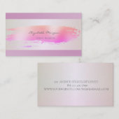 Carte De Visite Élégant professionnel moderne, Brush Stroke (Devant / Derrière)