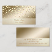 Carte De Visite Élégant professionnel, moderne, Confetti (Devant / Derrière)
