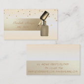 Carte De Visite Élégant professionnel, Moderne, Confetti, Clou pol (Devant / Derrière)