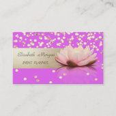 Carte De Visite Élégant professionnel, Moderne, Confetti, Lotus (Devant)
