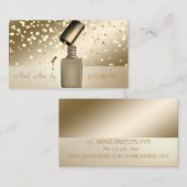 Carte De Visite Élégant professionnel, moderne, Confetti, Salon de (Devant / Derrière)