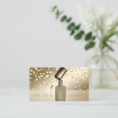 Carte De Visite Élégant professionnel, moderne, Confetti, Salon de (Debout devant)