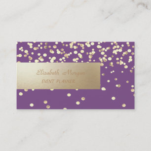 Carte De Visite Élégant Professionnel, Moderne, Confettis