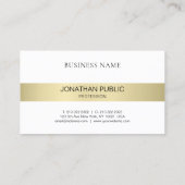 Carte De Visite Élégant professionnel moderne élégant sobre luxe (Dos)