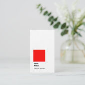 Carte De Visite Élégant professionnel, moderne, épais et luxueux (Debout devant)