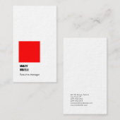 Carte De Visite Élégant professionnel, moderne, épais et luxueux (Devant / Derrière)