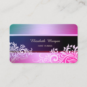 Carte De Visite Élégant Professionnel Moderne Floral