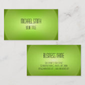 Carte De Visite Élégant professionnel moderne Lime Vert Spin Blur (Devant / Derrière)