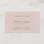 Carte De Visite Élégant professionnel Moderne Luxe Linge de qualit (Dos)