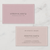 Carte De Visite Élégant professionnel Moderne Luxe Linge de qualit (Devant / Derrière)