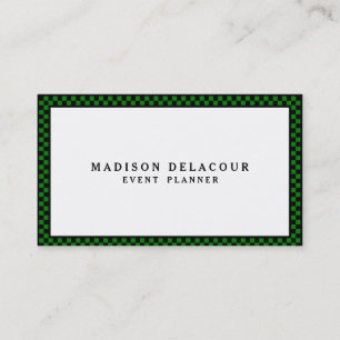 Carte De Visite Élégant professionnel moderne Monogramme Bordure