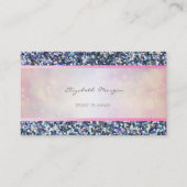 Carte De Visite Élégant professionnel moderne, Parties scintillant (Devant)