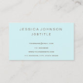 Carte De Visite Élégant professionnel moderne Parties scintillant  (Dos)