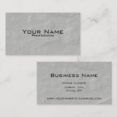 Carte De Visite Élégant professionnel moderne pierre d'ardoise (Devant / Derrière)