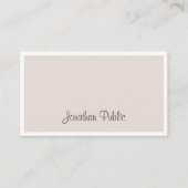 Carte De Visite Élégant professionnel moderne Script main propre c (Devant)