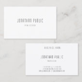 Carte De Visite Élégant Professionnel Moderne Simple Modèle (Devant / Derrière)