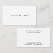 Carte De Visite Élégant Professionnel Moderne Simple Modèle (Devant / Derrière)
