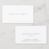 Carte De Visite Élégant Professionnel Moderne Simple Modèle Chic (Devant / Derrière)