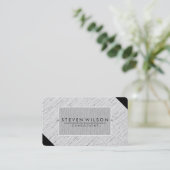 Carte De Visite Élégant Professionnel Moderne subtil Linge de mais (Debout devant)