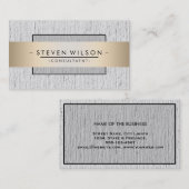 Carte De Visite Élégant Professionnel Moderne subtil Linge de mais (Devant / Derrière)