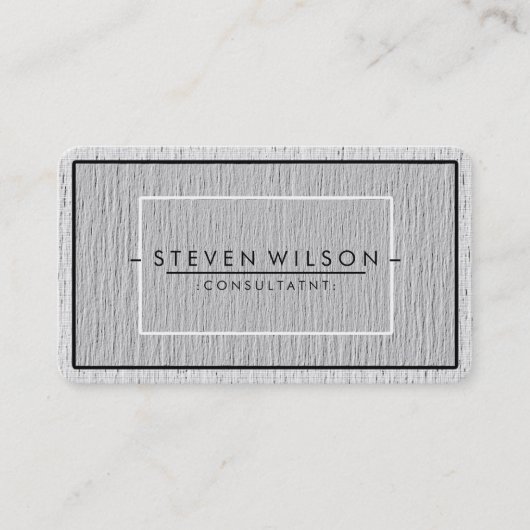 Carte De Visite Élégant Professionnel Moderne Subtile Plain (Devant)