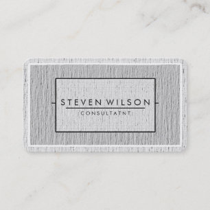 Carte De Visite Élégant Professionnel Moderne Subtile Plain