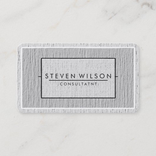 Carte De Visite Élégant Professionnel Moderne Subtile Plain (Devant)