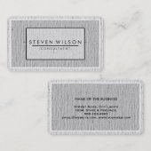Carte De Visite Élégant Professionnel Moderne Subtile Plain (Devant / Derrière)