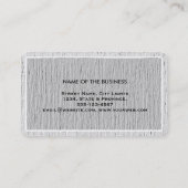 Carte De Visite Élégant Professionnel Moderne Subtile Plain (Dos)