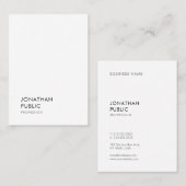 Carte De Visite Élégant professionnel moderne tendance Modèle simp (Devant / Derrière)