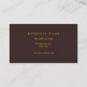 Carte De Visite Élégant professionnel Monogramme moderne (Dos)