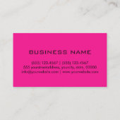 Carte De Visite Élégant professionnel Monogramme rose clair (Dos)