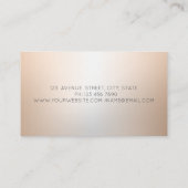 Carte De Visite Élégant professionnel noir haut talon (Dos)