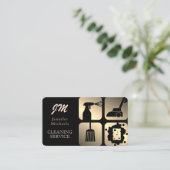 Carte De Visite Élégant professionnel or  (Debout devant)