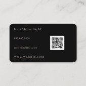 Carte De Visite Élégant professionnel or  (Dos)