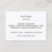 Carte De Visite Élégant professionnel Plain moderne Black Gold Foi (Dos)