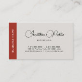Carte De Visite Élégant Professionnel Script Nom Modèle Moderne (Devant)
