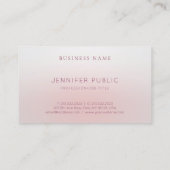 Carte De Visite Élégant Professionnel Simple Chic Modèle moderne (Dos)