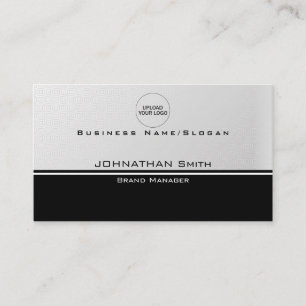 Carte De Visite Élégant professionnel Simple Minimal Code QR Logo