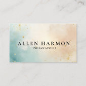 Carte De Visite Élégant Professionnel Simple Monogramme Minimalist (Devant)