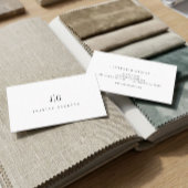 Carte De Visite Élégant professionnel simple Monogramme minimalist