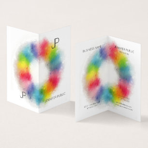 Carte De Visite Élégant professionnel simple Monogramme moderne pl