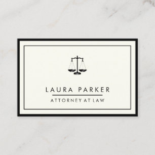 Carte De Visite Élégant professionnel simple simple d'avocat