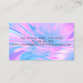 Carte De Visite Élégant professionnel tendance, Cercles d'or Lotus (Dos)