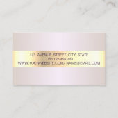 Carte De Visite Elégant professionnel tendance Gold géométrique, C (Dos)