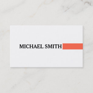 Carte De Visite Élégant Professionnel Tomate Moderne Simple Blanc